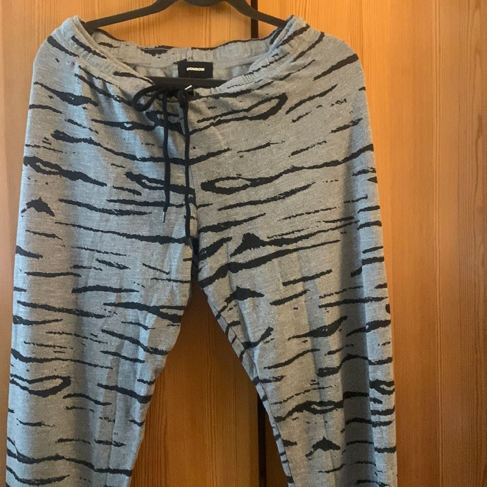 Morrow brand animal print joggers